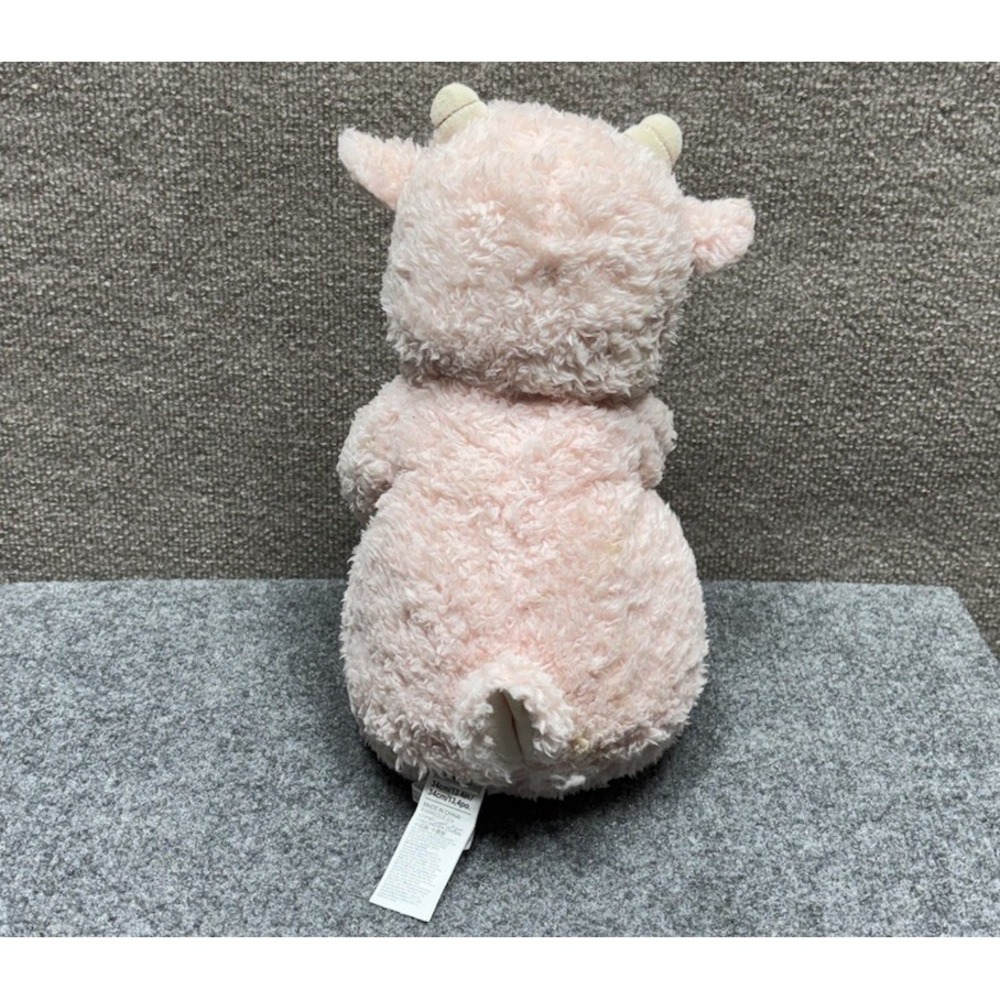 Miniso Pink Lazy Sleepy Blossom Plush Sheep Lamb 14" Holding Strawberry - Picture 3 of 6